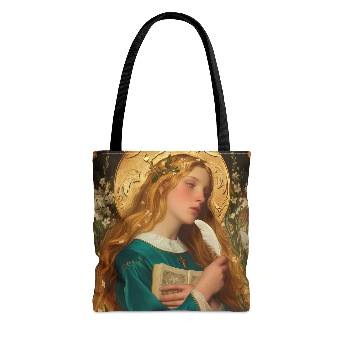 Saint Petronilla Tote Bag - Large Medium Small Faith Art Bag - Catholic Faith Purse - Religious Carry All Reusable Tote Bag