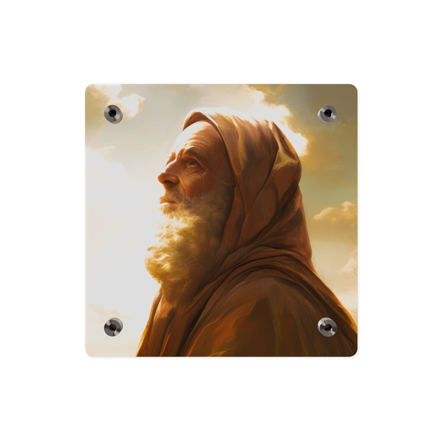 Father Abraham Wall Art Panel - Ready to Hang Acrylic Print - Catholic Saint Art - Patron Saint Print - No Frame needed