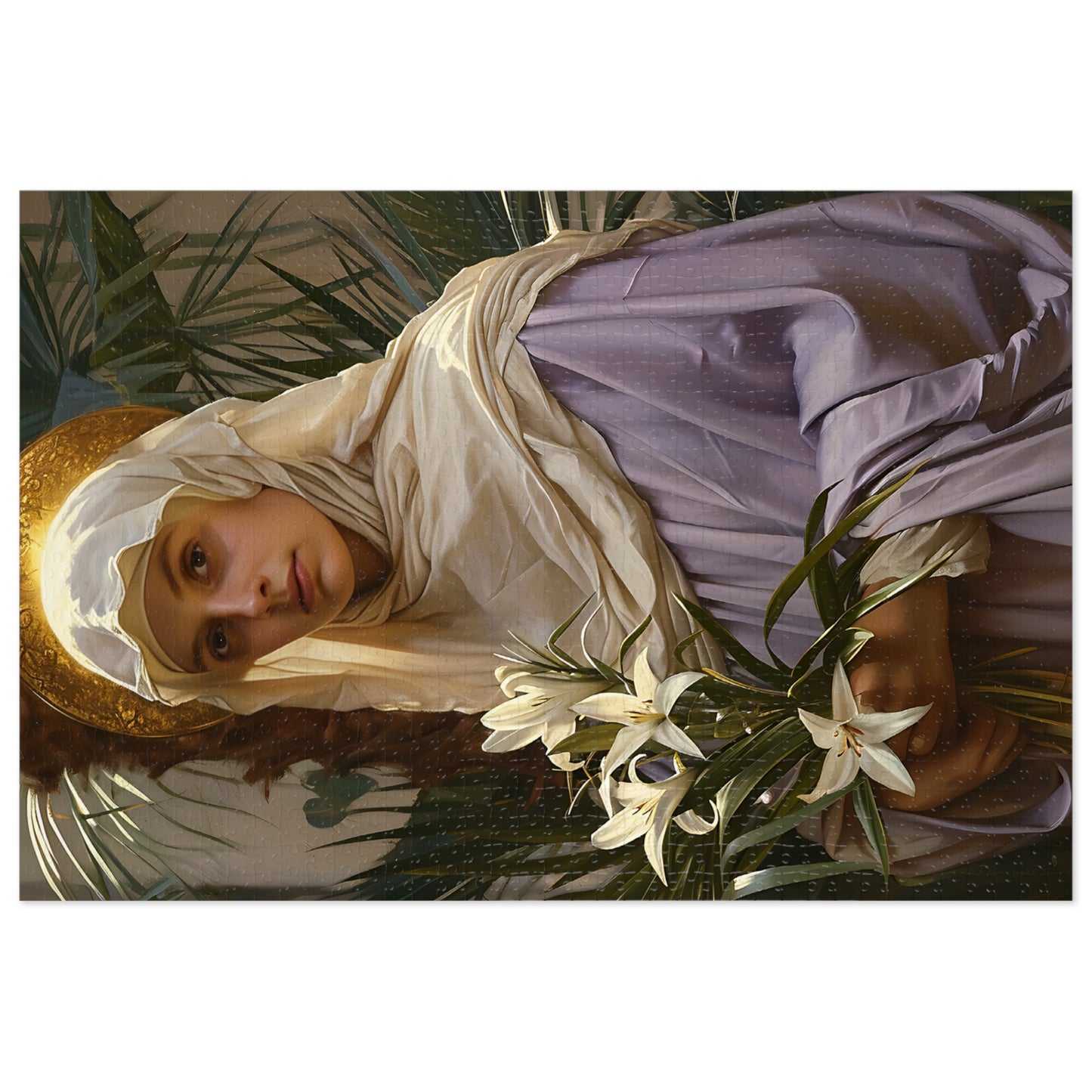 Saint Adele - Puzzle and Keepsake Tin - Religious Jigsaw Puzzle (30, 110, 252, 500,1000-Piece) - Religious Puzzle