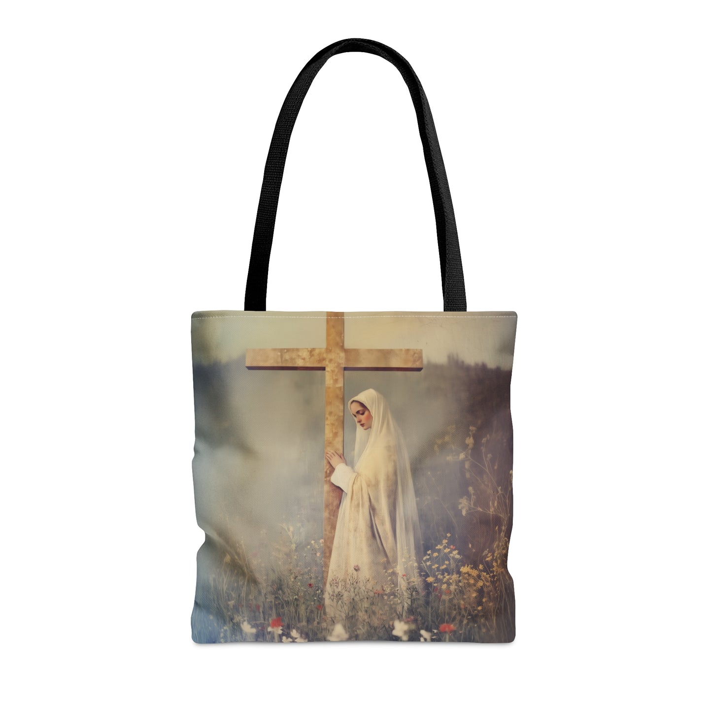 The Feast of the Exaltation of the Holy Cross - Tote Bag - Large Medium Small Faith Art Bag - Bible Study Faith Purse - Double Sided