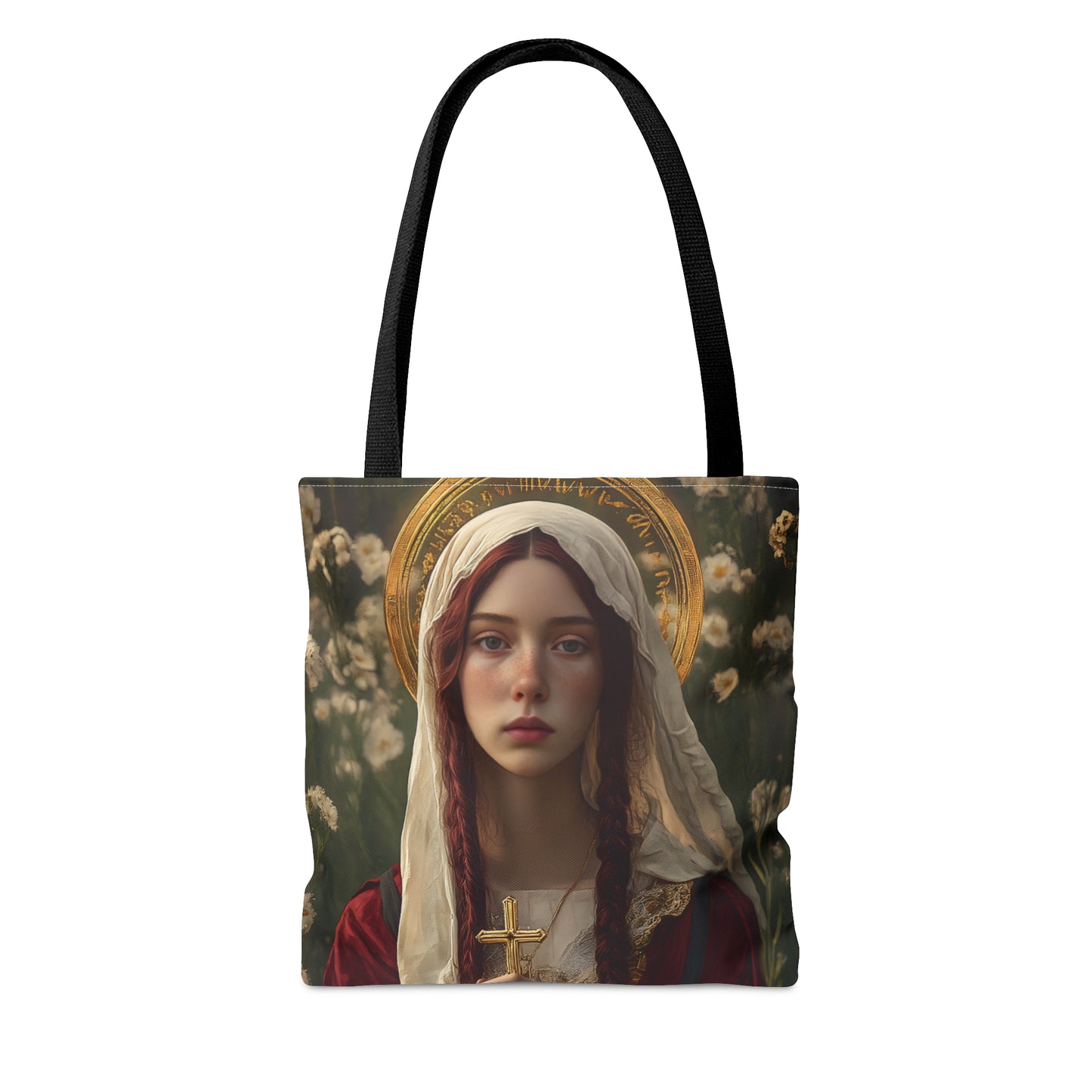Saint Hilaria - Tote Bag - Large Medium Small Faith Art Bag - Catholic Faith Purse