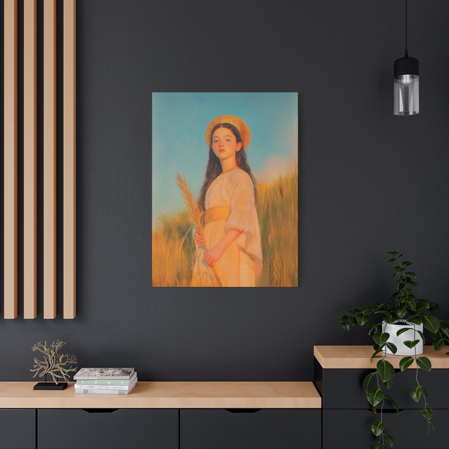 Saint Faith - Multiple Sizes - Catholic Home art - Museum Wrapped Canvas - Sanctified Souls Print - Martyr Saint