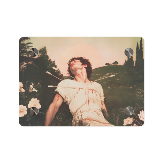 Saint Sebastian Wall Art Panel - Ready to Hang Acrylic Print - Catholic Saint Art - Patron Saint Print - No Frame needed