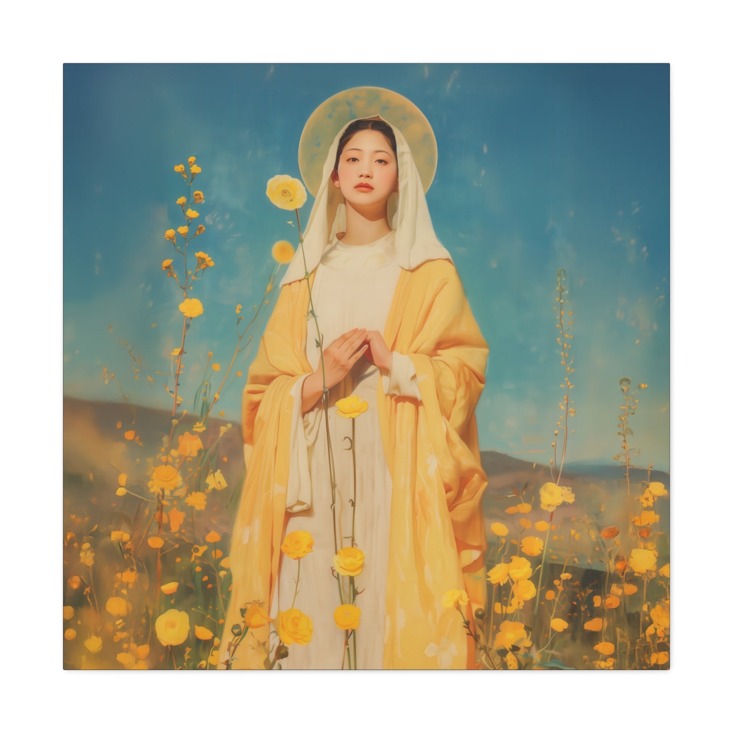 Saint Agatha Lin - Gallery Wrapped Canvas - Print - Religious Art for your Home - Catholic Art