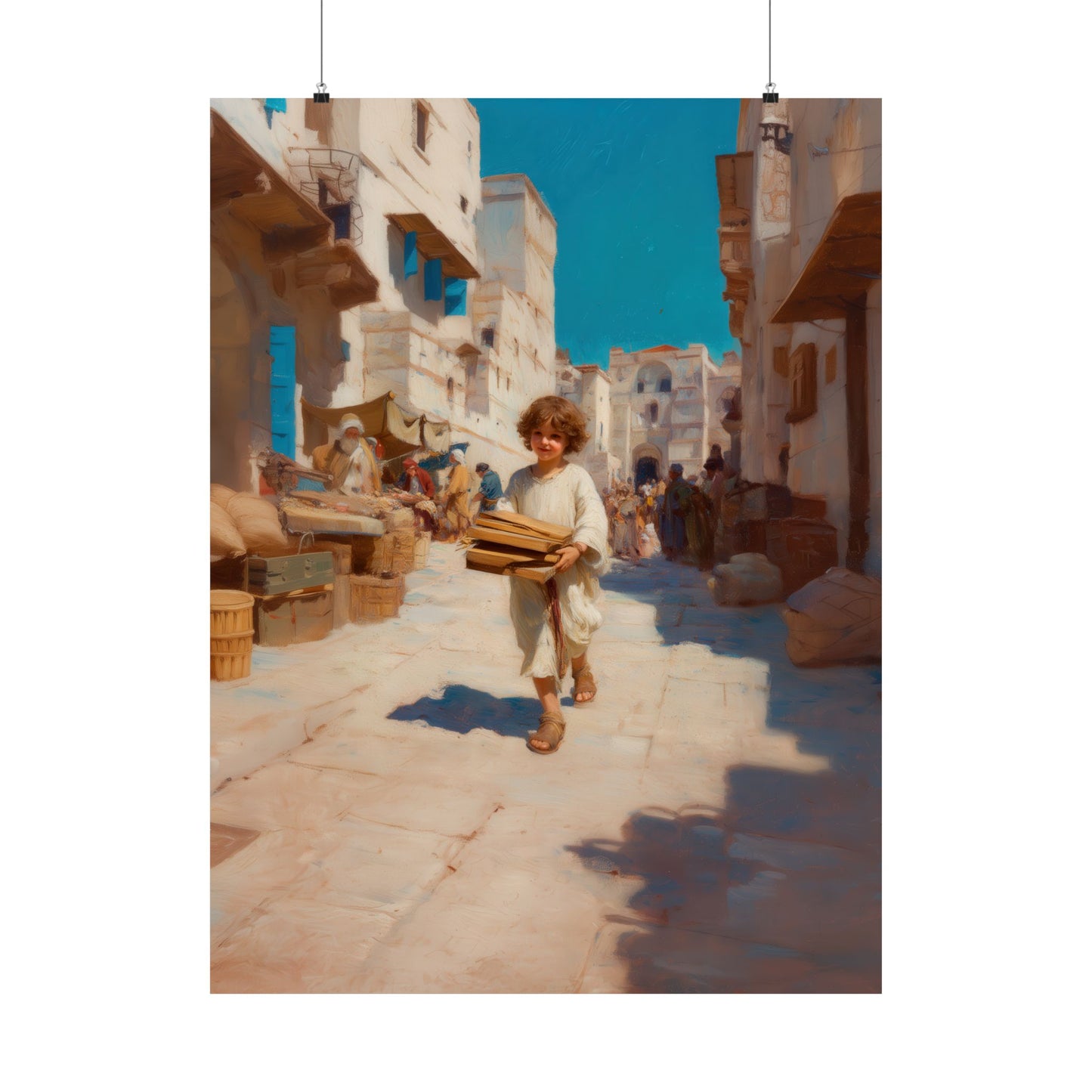 Nazareth and the Hidden Light of Christ - Sanctified Souls Print - Multiple Sizes - Premium Matte Vertical Posters