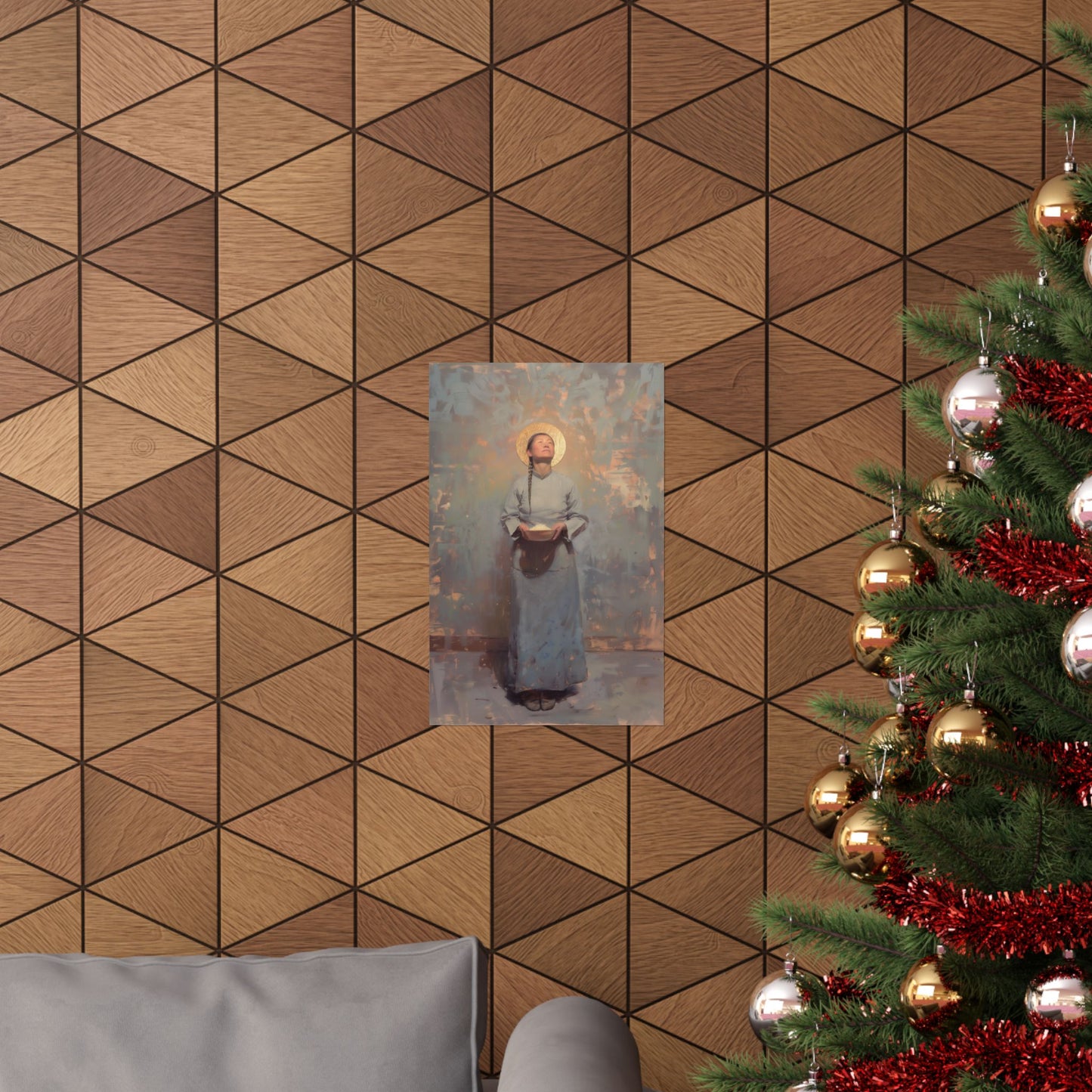 Saint Martha Wang - Chinese Martyr Saint  - Sanctified Souls Print - Multiple Sizes - Premium Matte Vertical Posters