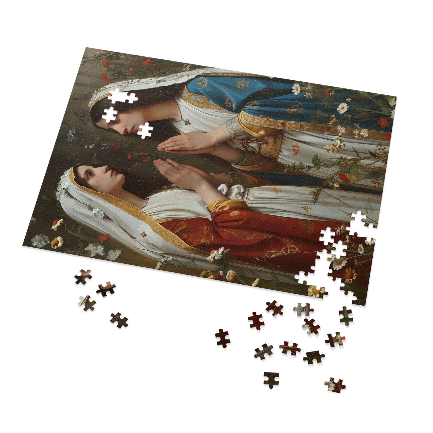 Saints Emiliana and Trasilla - Puzzle and Keepsake Tin - Religious Jigsaw Puzzle (30, 110, 252, 500,1000-Piece) - Religious Puzzle
