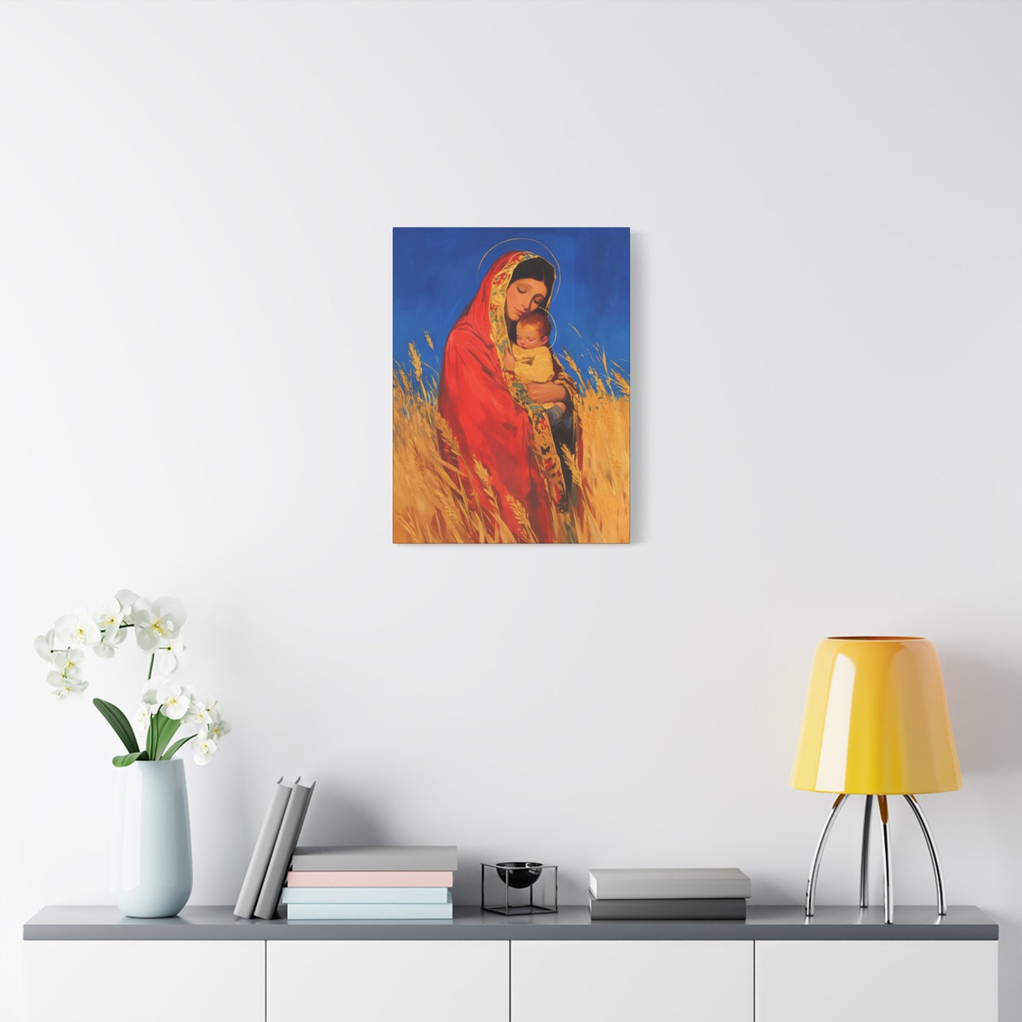 Our Lady of the Harvest  - Multiple Sizes - Catholic Home art - Museum Wrapped Canvas - Sanctified Souls Print