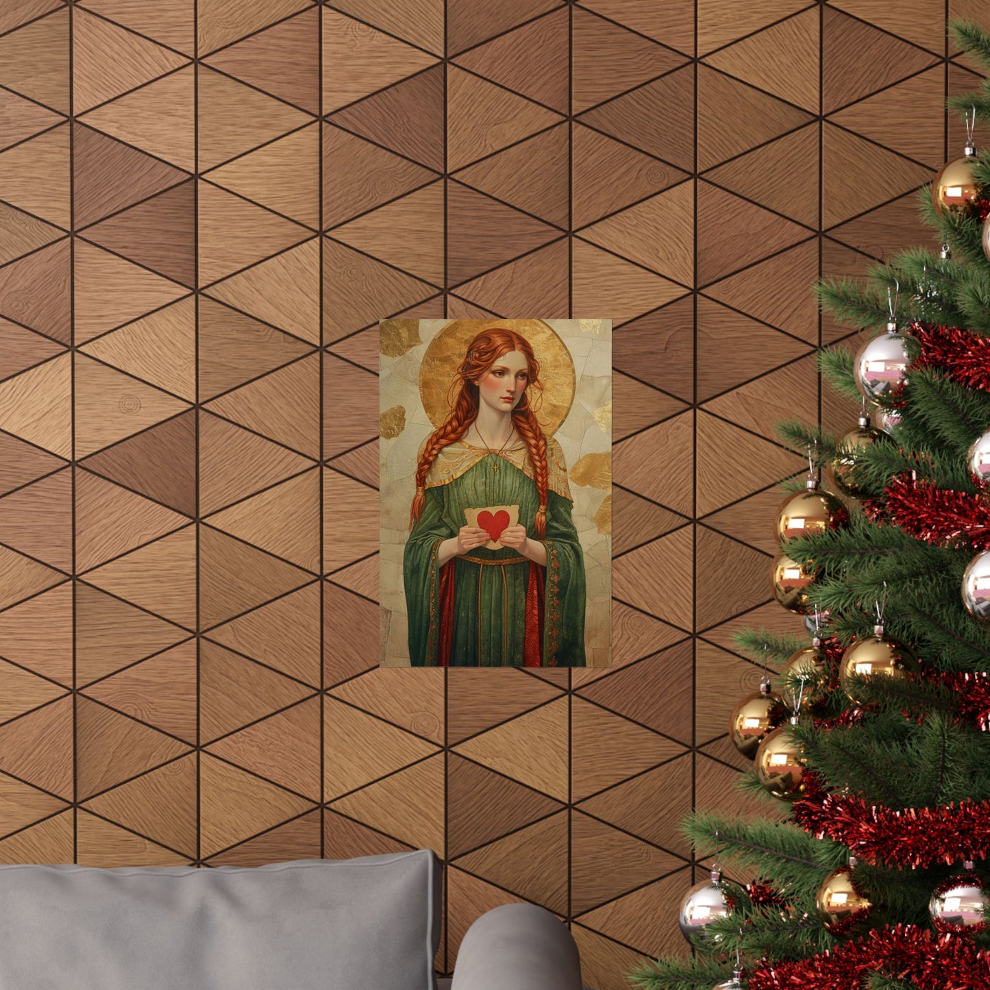 Saint Dwynwen - Sanctified Souls Print - Multiple Sizes - Premium Matte Vertical Posters - Patron Saint of Lovers