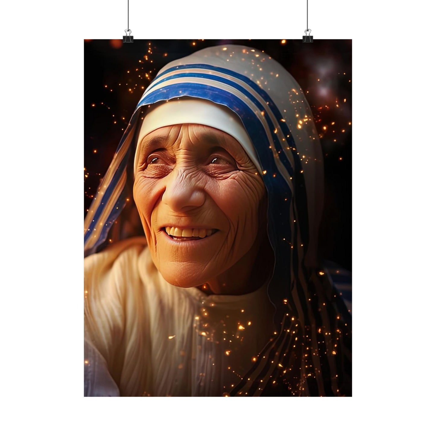 Saint Teresa of Calcutta - Mother Teresa - Sanctified Souls Print - Multiple Sizes - Premium Matte Vertical Posters