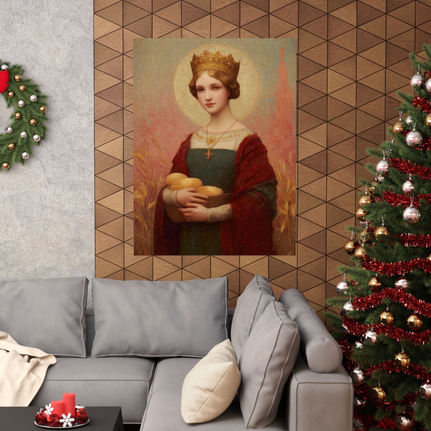 Saint Elizabeth of Hungary - Sanctified Souls Print - Multiple Sizes - Premium Matte Vertical Posters