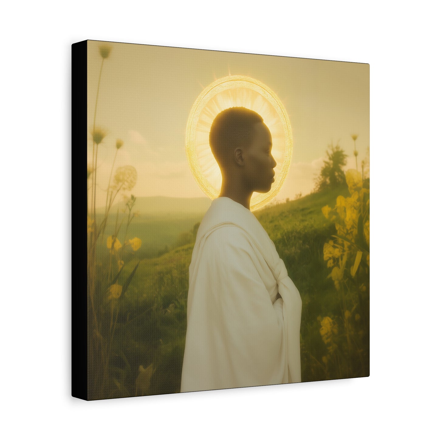 Saint Charles Lwanga -  Museum Wrapped Canvas - Sanctified Souls Print - Religious Art for your Home - Catholic Patron Saint Art