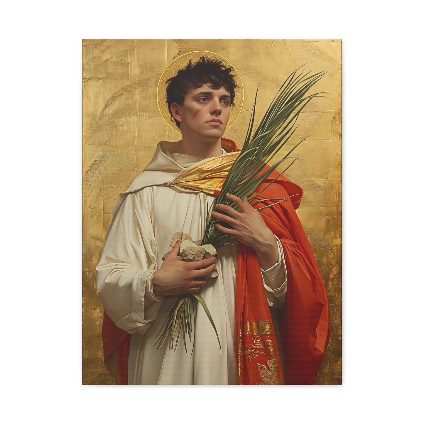 Saint Stephen - Museum Wrapped Canvas - Sanctified Souls Print - Religious Art for your Home