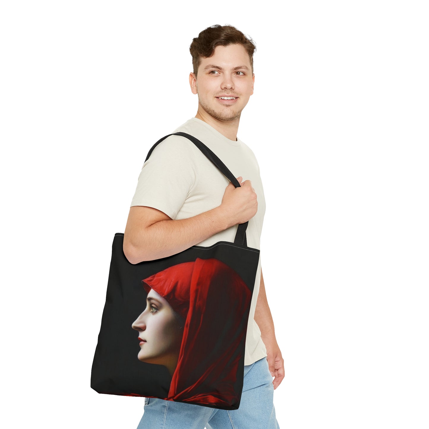 Saint Fabiola Tote Bag - Large Medium Small Faith Art Bag - Re usable Tote Purse - Double Sided - Catholic Art Bag