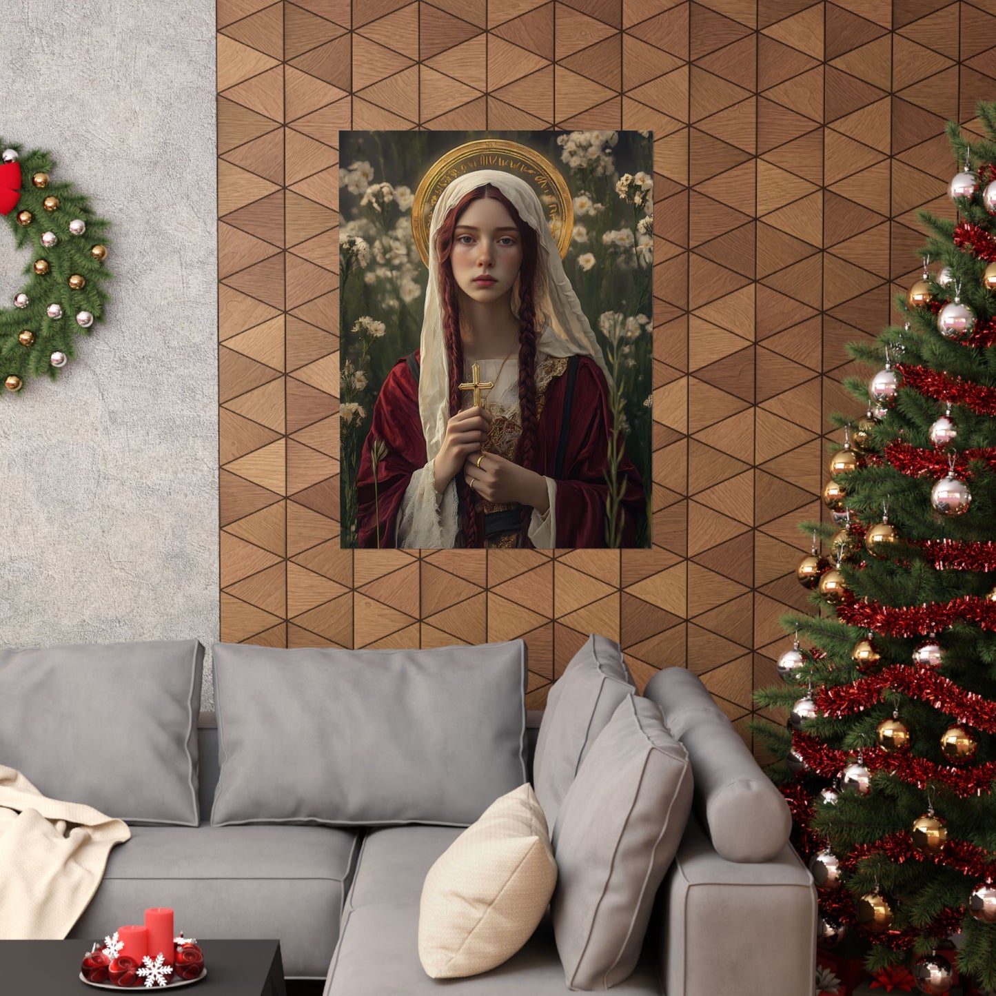 Saint Hilaria - Sanctified Souls Print - Multiple Sizes - Premium Matte Vertical Posters