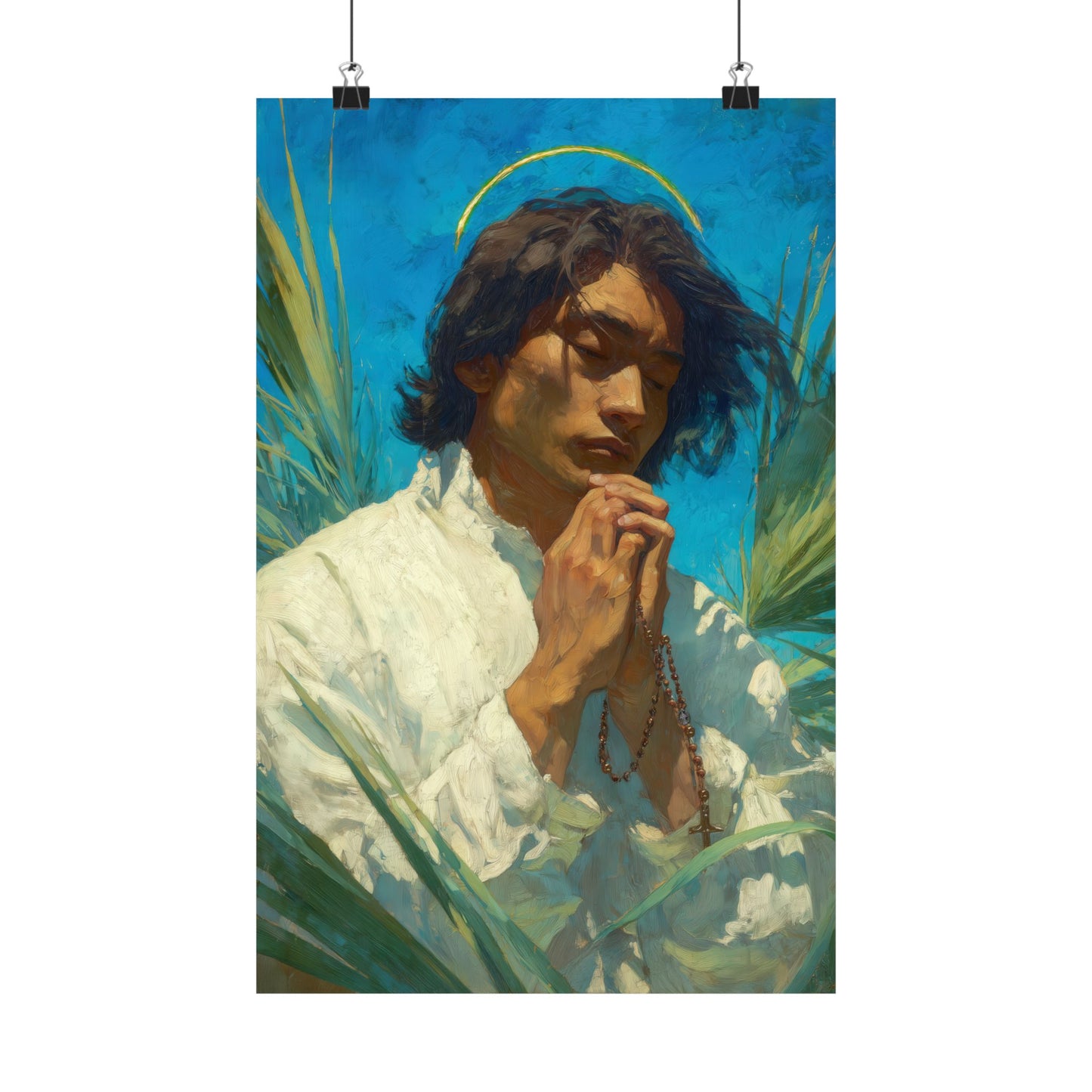 Saint Lorenzo Ruiz -  Catholic Art - Multiple Sizes - Premium Posters - Catholic Art - Christian Home - Catholic Saint Art