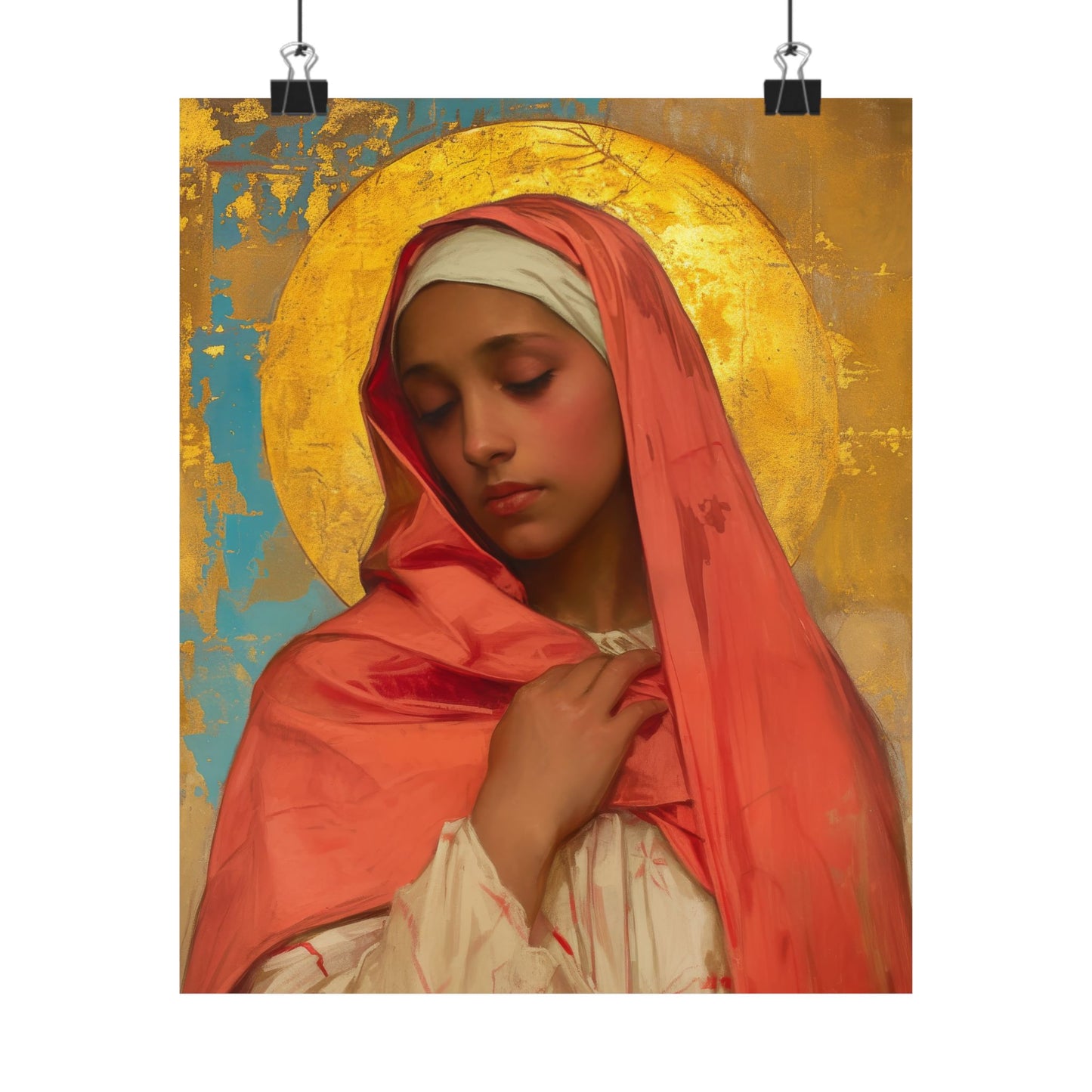 Saint Lea of Rome - Sanctified Souls Print - Multiple Sizes - Premium Matte Vertical Posters - Catholic Saint Art