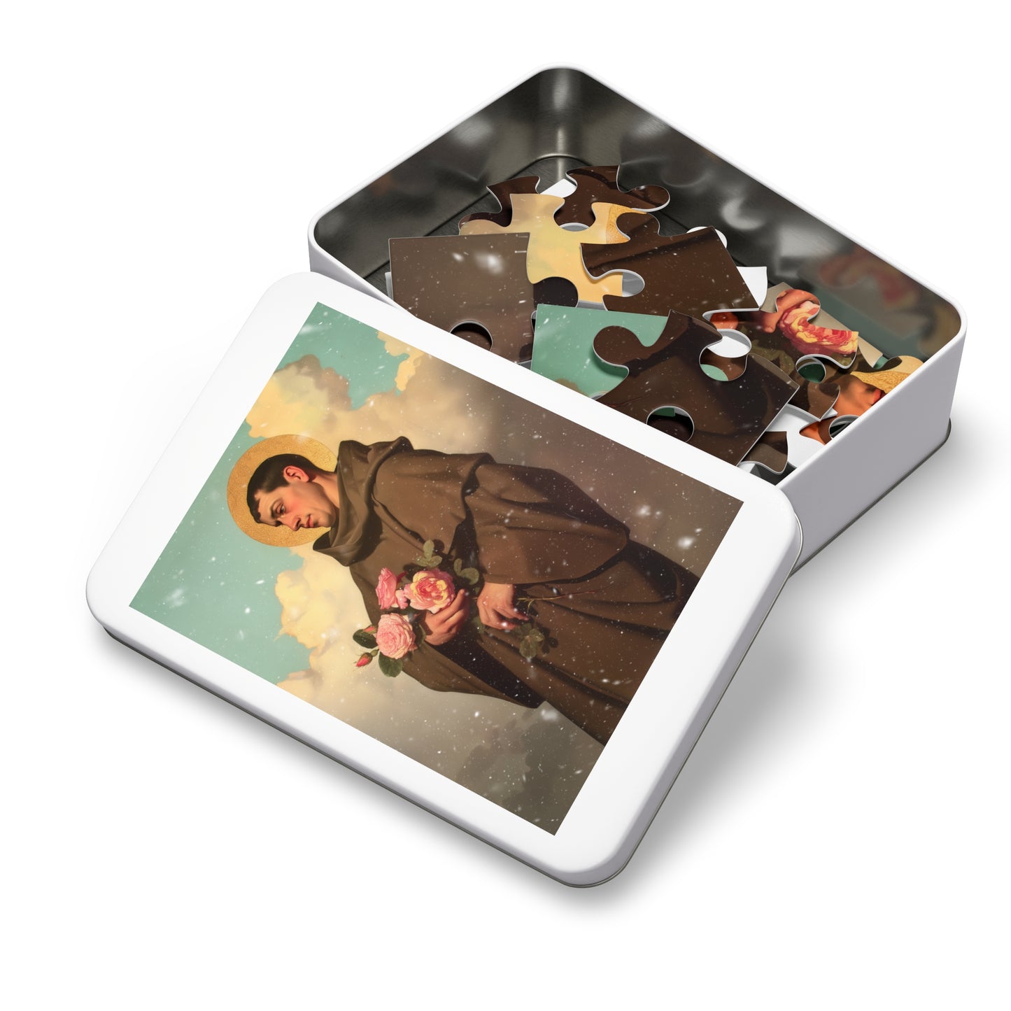 Saint Didacus of Alcala - Puzzle & Keepsake Tin - Religious Jigsaw Puzzle (30, 110, 252, 500,1000-Piece)