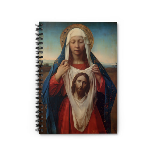 Saint Veronica / Saint Veronica's Veil Sanctified Souls Art - Religious - Spiral Notebook - Ruled Line - Religious art - Saint Artwork