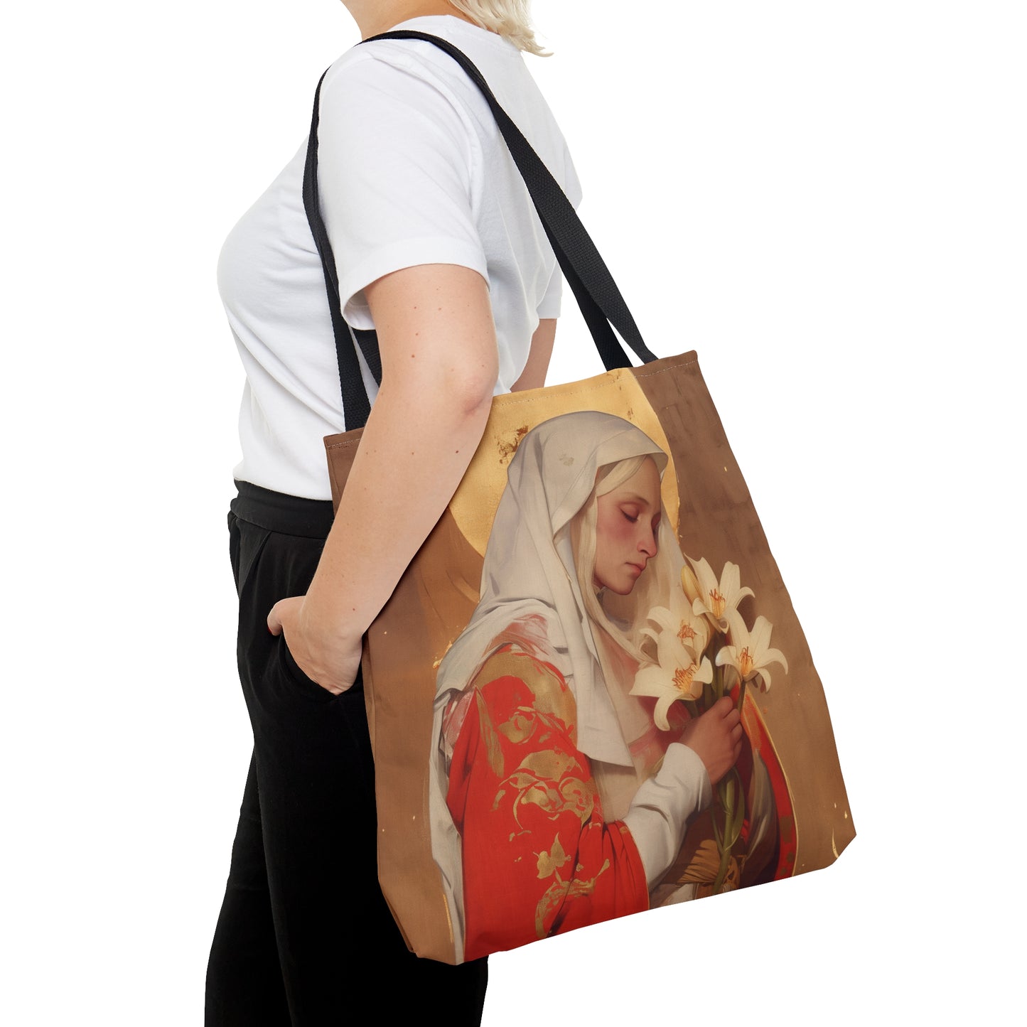 Saint Faith of Agen - Tote Bag - Large Medium Small Faith Art Bag - Catholic Faith Purse