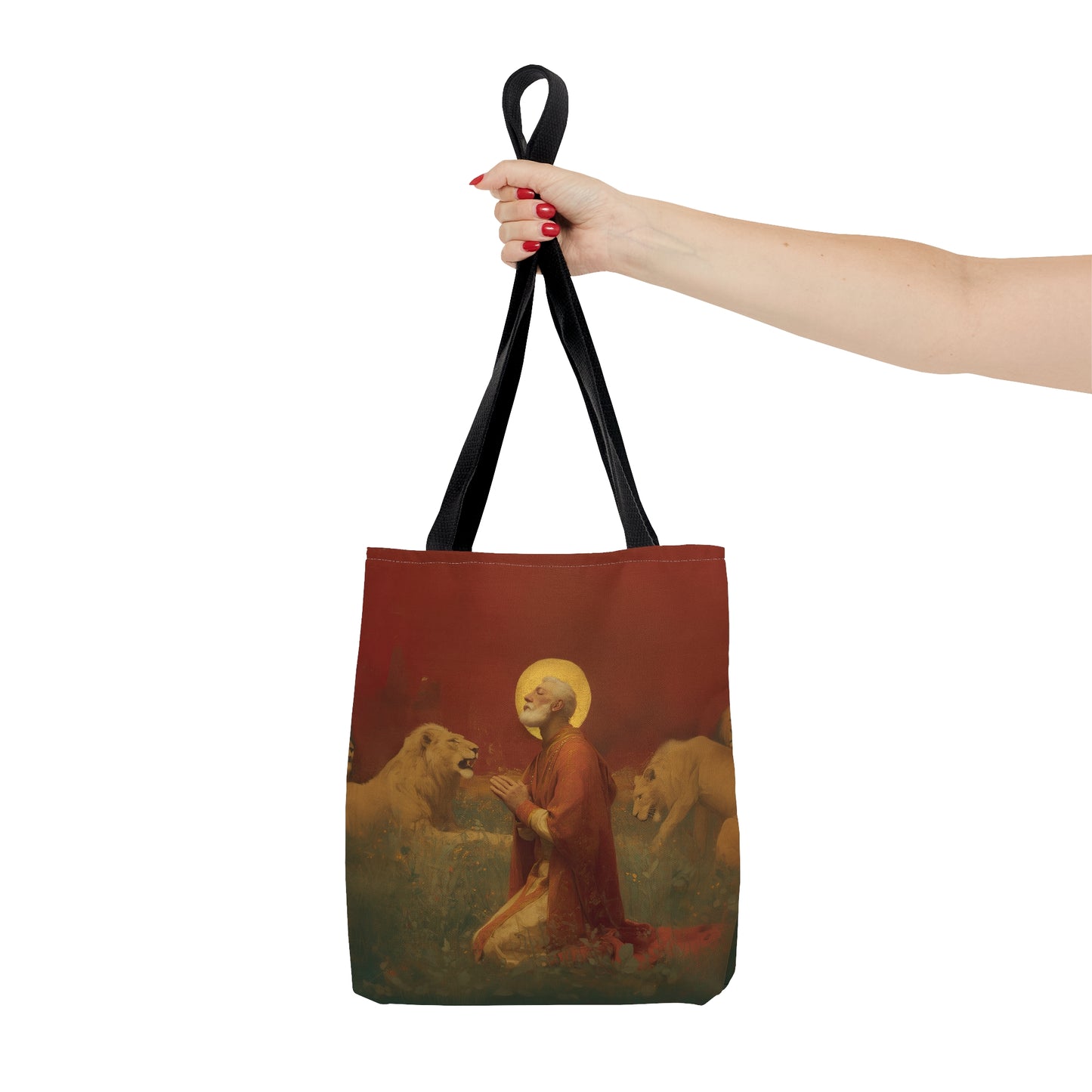 Saint Ignatius of Antioch - Tote Bag - Large Medium Small Faith Art Bag - Bible Study Faith Purse - Double Sided