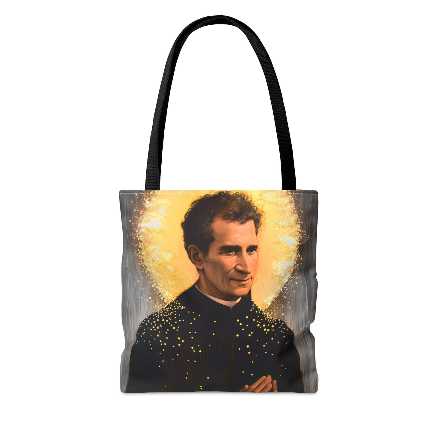 Saint John Bosco Tote Bag - Purse - Three sizes - Large Medium Small Faith Art Bag - Catholic faith carry-all purse - Double Sided