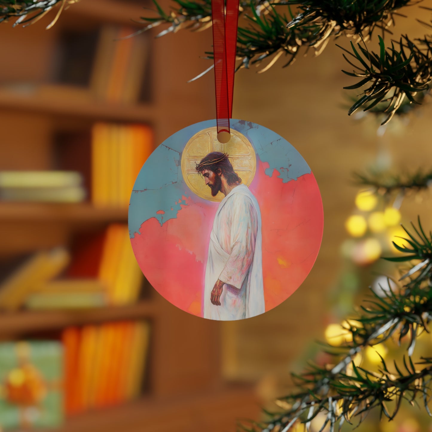 From the Tomb, Eternal Life Ornament - Religious Holiday Christmas Ornament and Keepsake - Double sided Keepsake