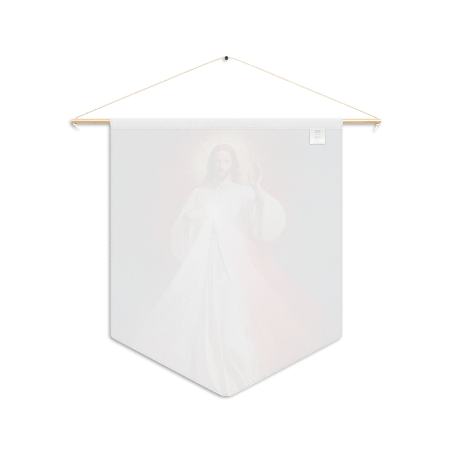 The Divine Mercy - Our Lord Jesus Christ - Pennant / Banner / Wall Hanging - Prayer room - Catholic Art - Large - 18" x 21"