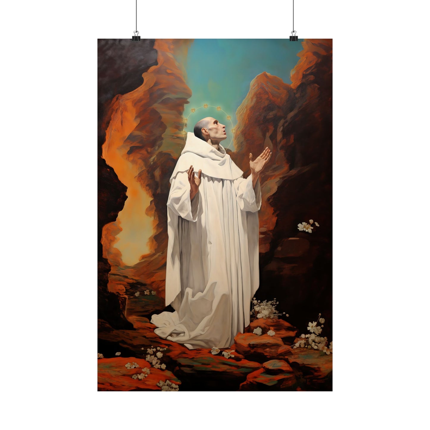 Saint Bruno Print - Sanctified Souls Print - Multiple Sizes - Premium Matte Vertical Posters