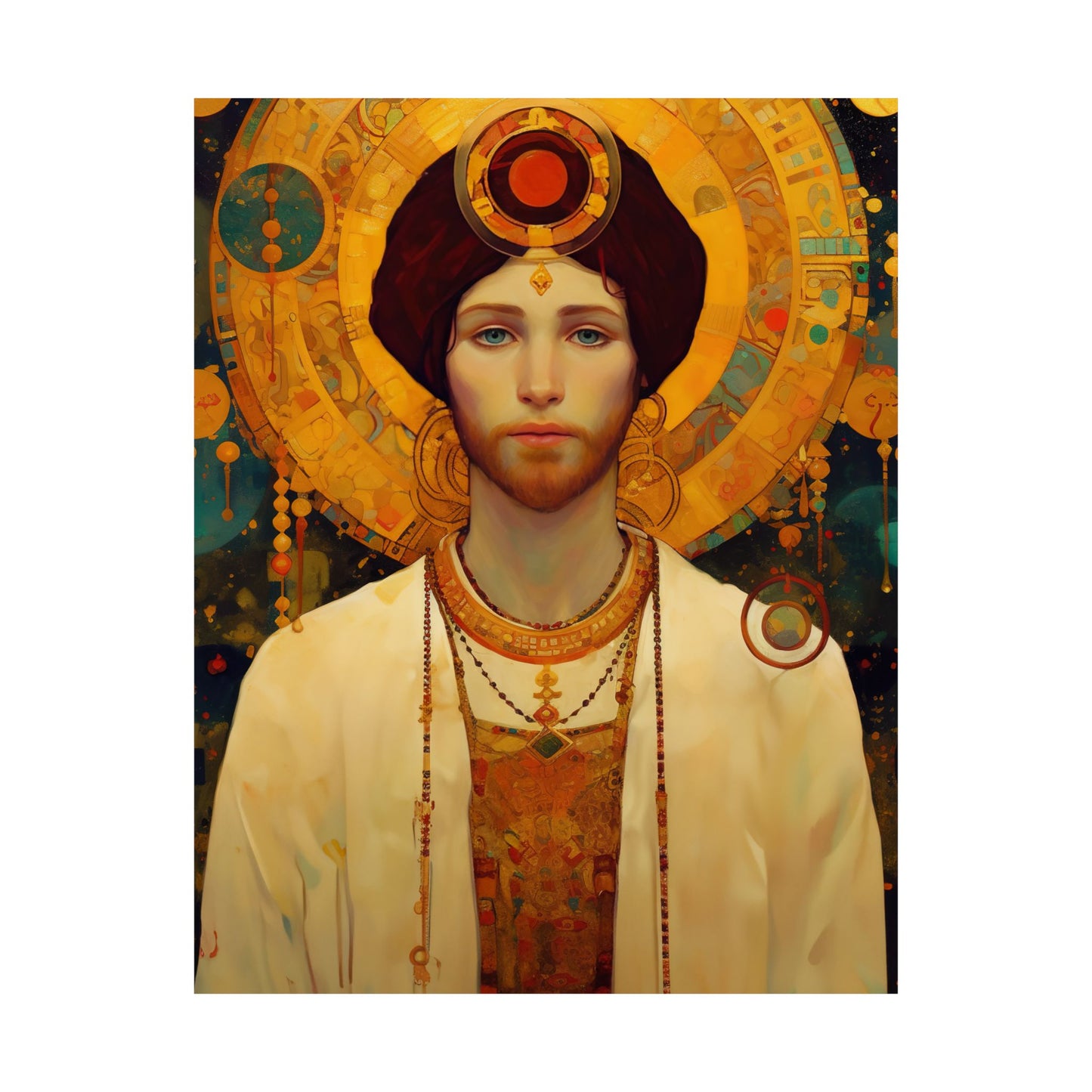 Saint Abdiesus - Sanctified Souls Print - Multiple Sizes - Premium Matte Vertical Posters