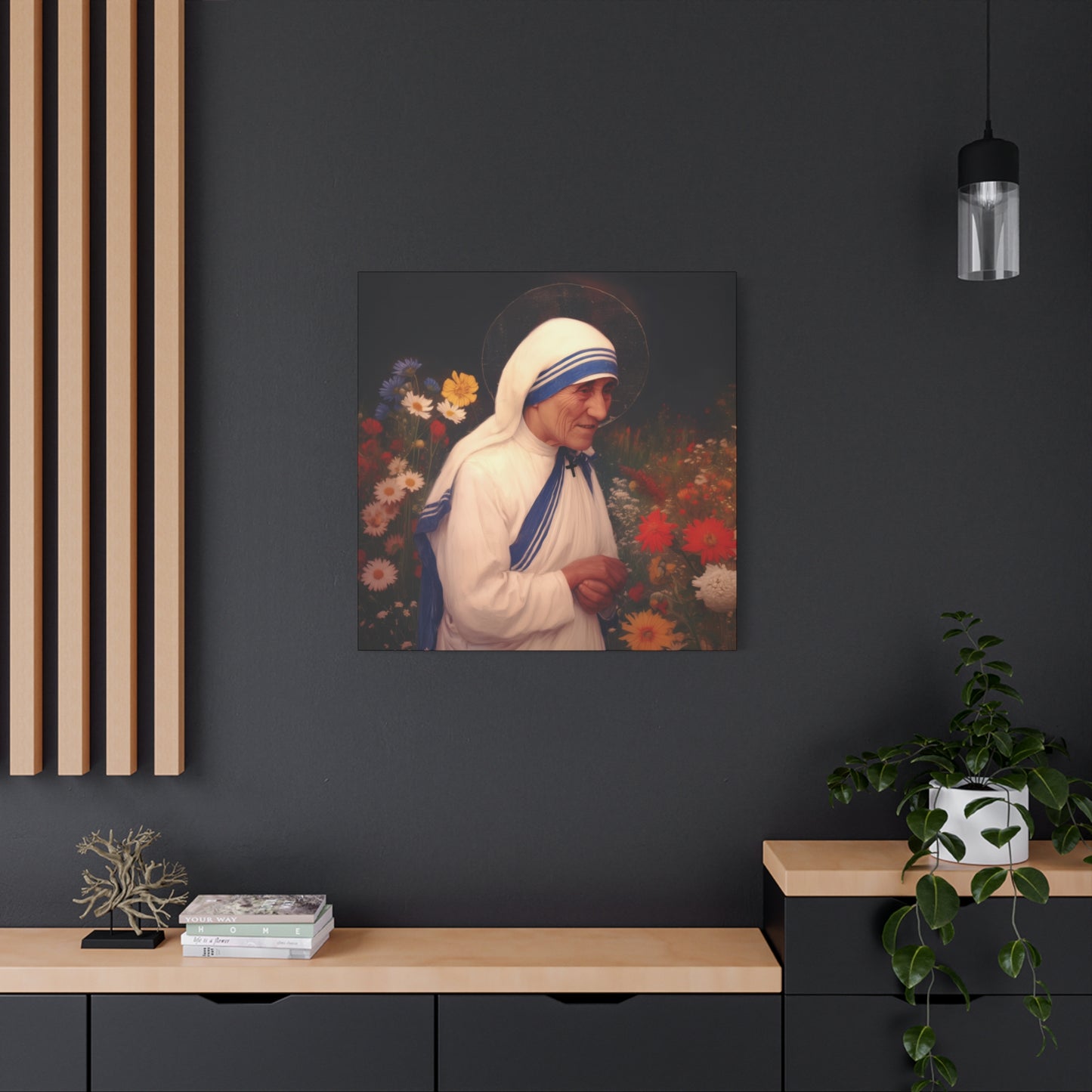 Saint Teresa of Calcutta -  Museum Wrapped Canvas - Sanctified Souls Print - Religious Art for your Home - Catholic Patron Saint Art