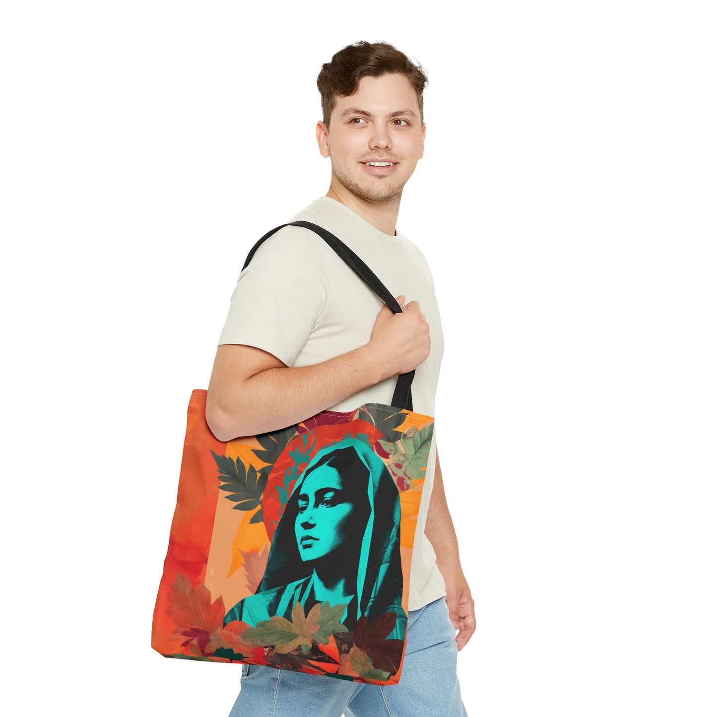 Our Lady of Guadalupe Tote Bag - Catholic faith inspired carry-all purse - day to day bag