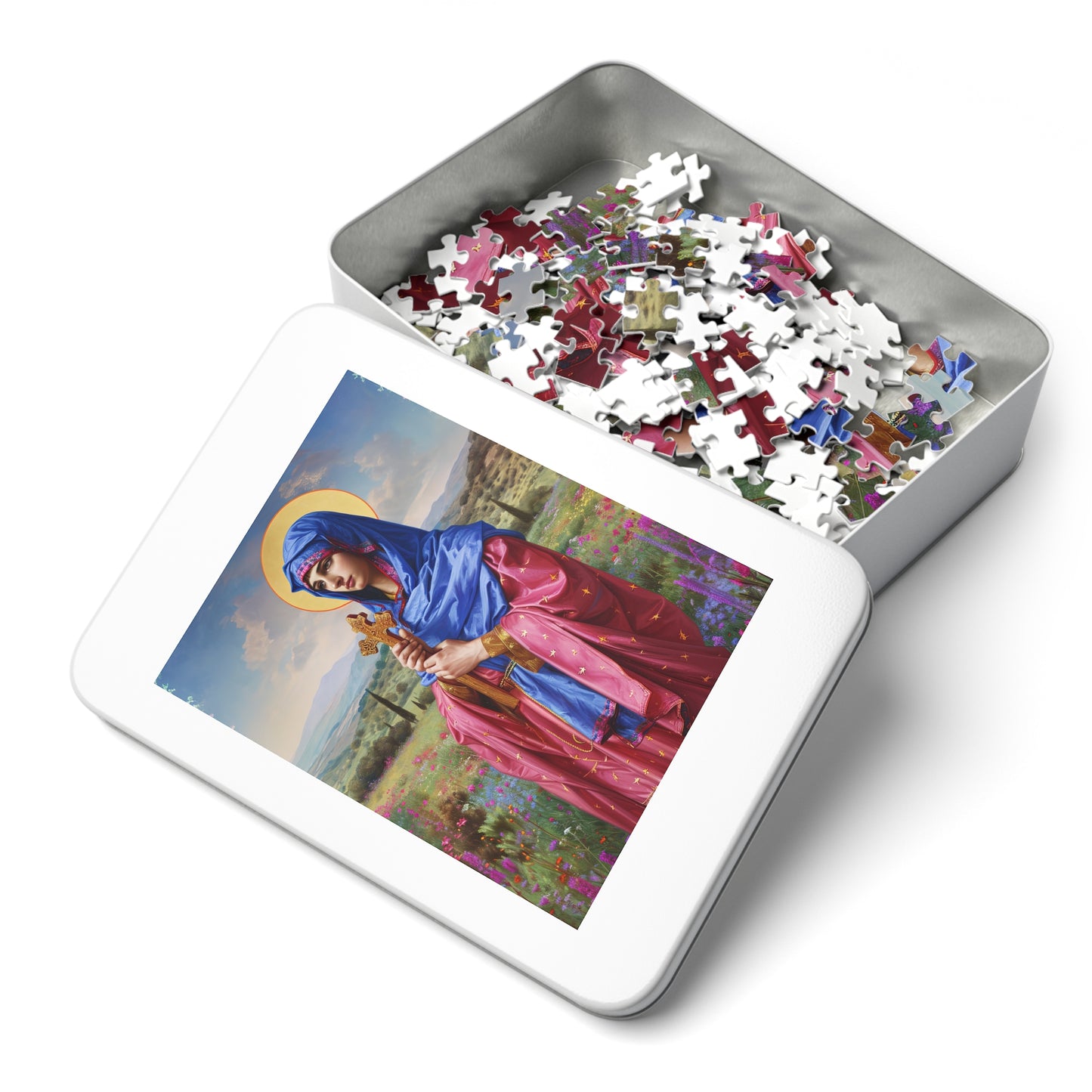 Saint Anysia of Salonika - Puzzle and Keepsake Tin - Religious Jigsaw Puzzle (30, 110, 252, 500,1000-Piece) - Religious Puzzle