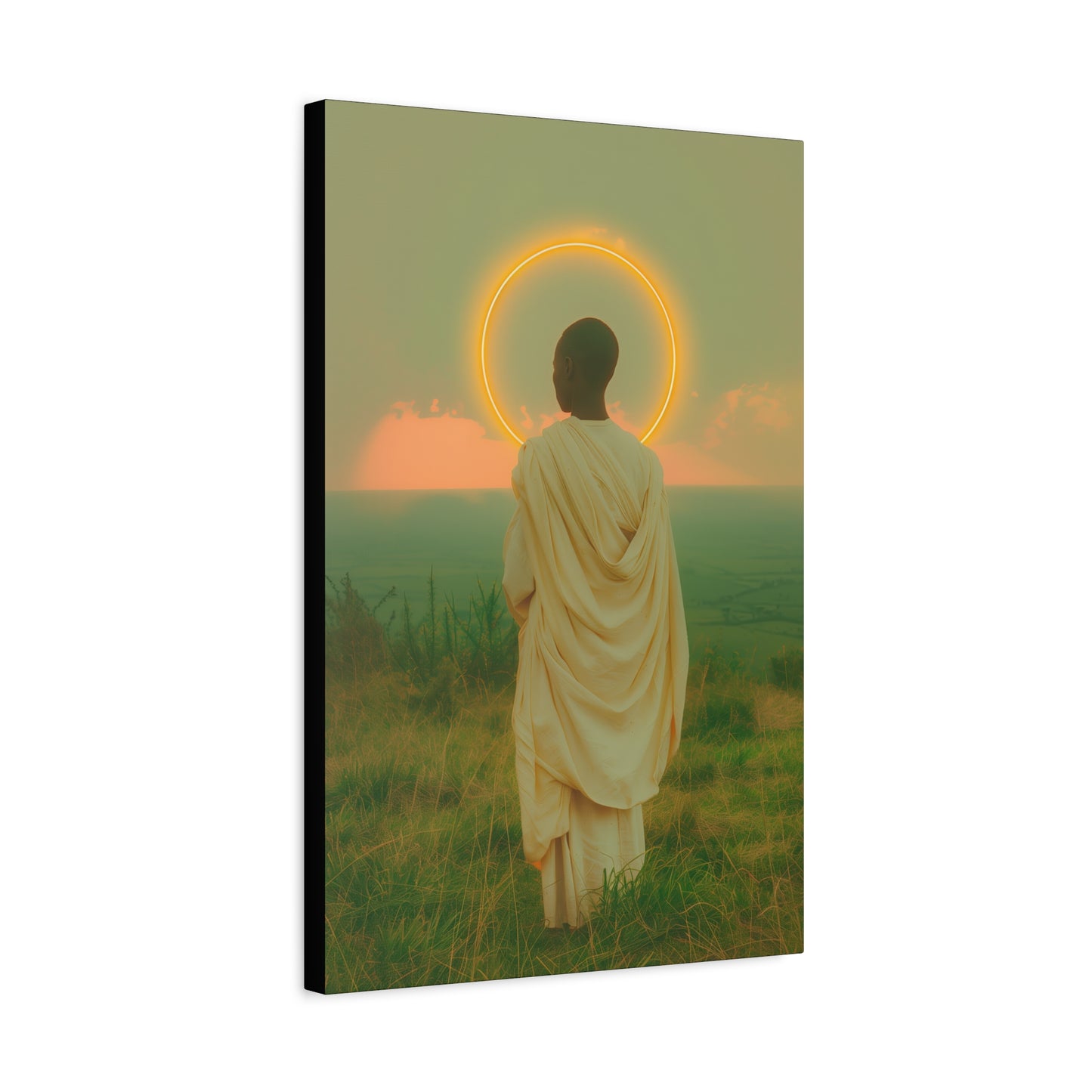 Saint Charles Lwanga -  Museum Wrapped Canvas - Sanctified Souls Print - Religious Art for your Home - Catholic Patron Saint Art