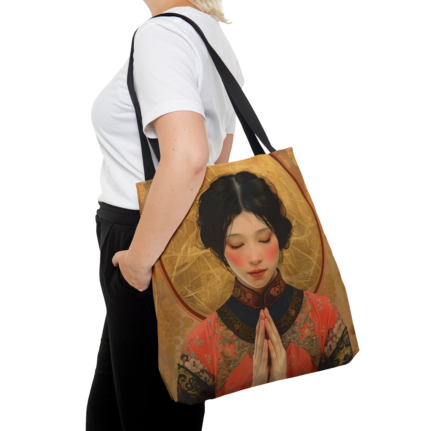 Saint Lucy Yi Zhenmei Tote Bag - Purse - Three sizes - Faith Art Bag - Catholic faith inspired carry-all purse - Double Sided