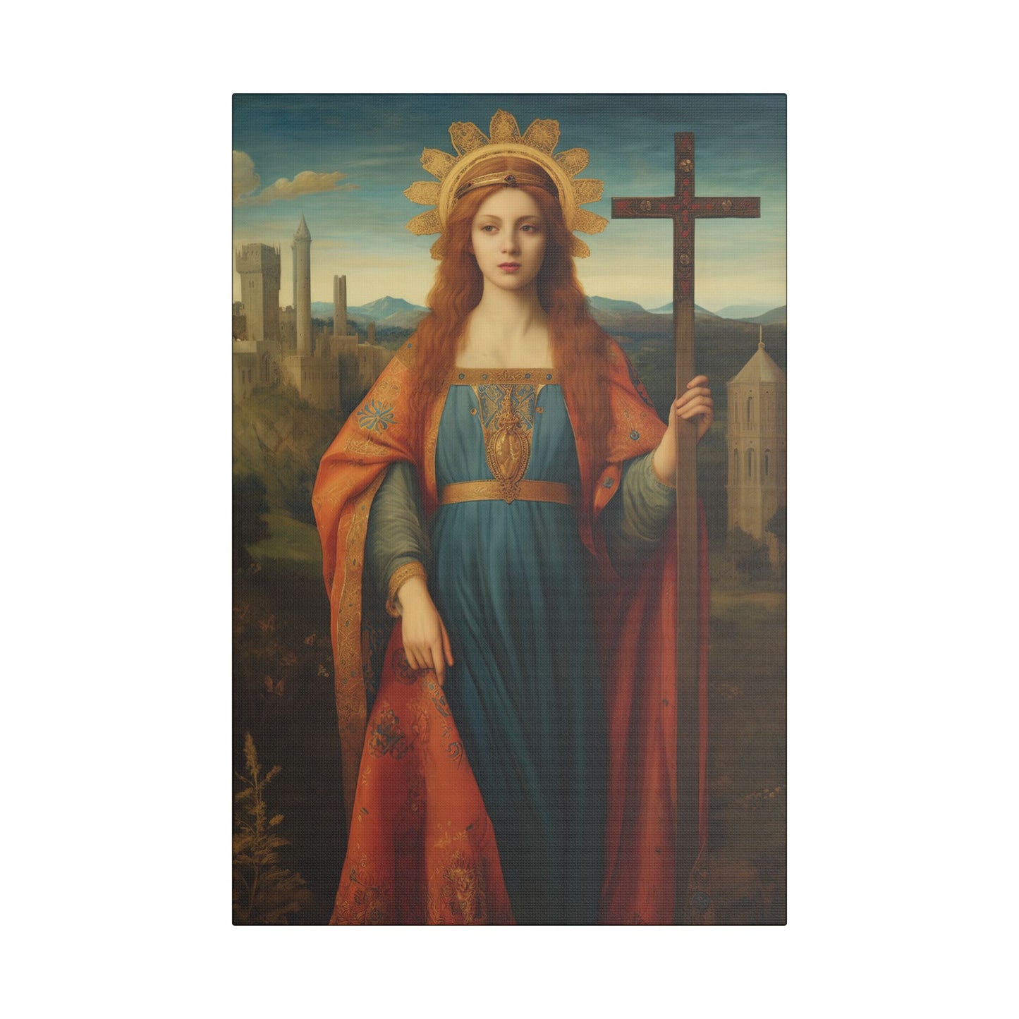 Saint Helena Canvas Print - Multiple Sizes - Catholic Home art - Museum Wrapped Canvas - Sanctified Souls Print