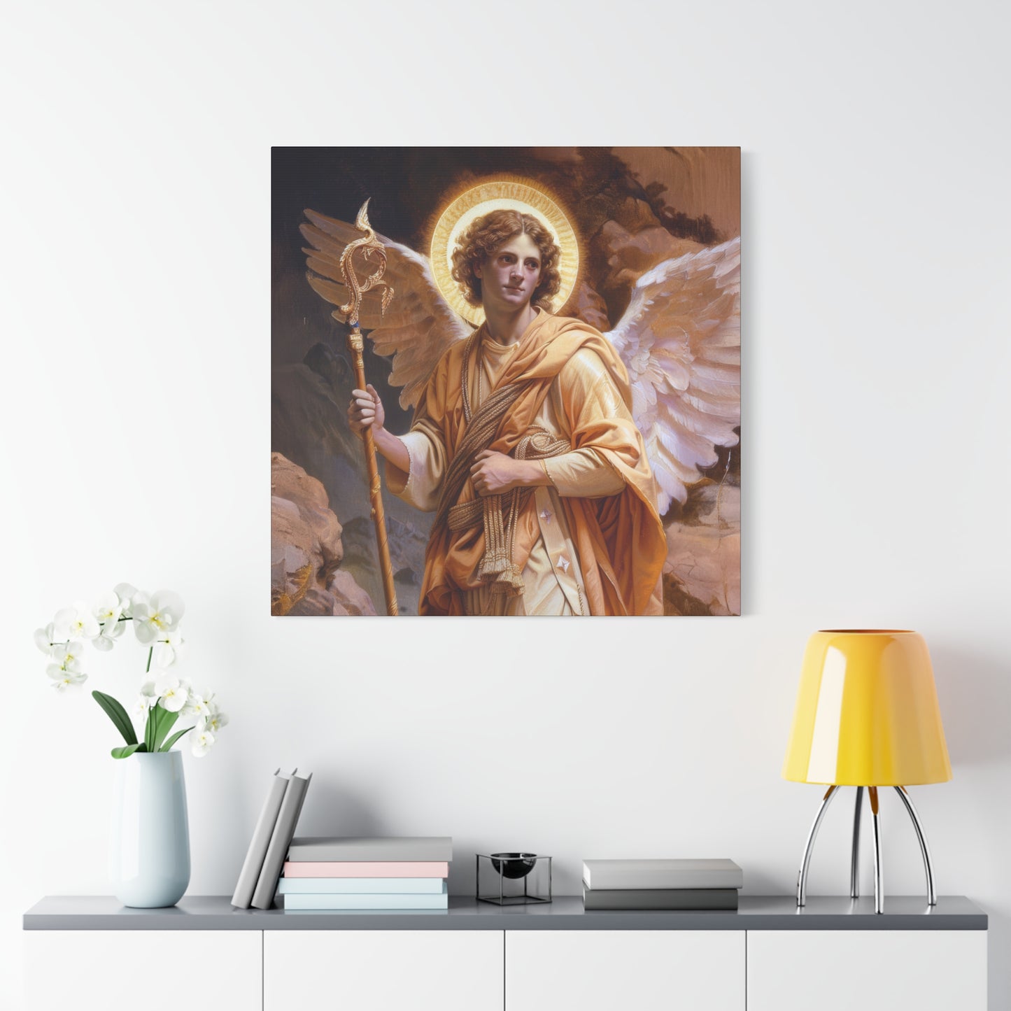 Saint Raphael the Archangel - Gallery Wrapped Canvas - Print - Religious Art for your Home - Catholic