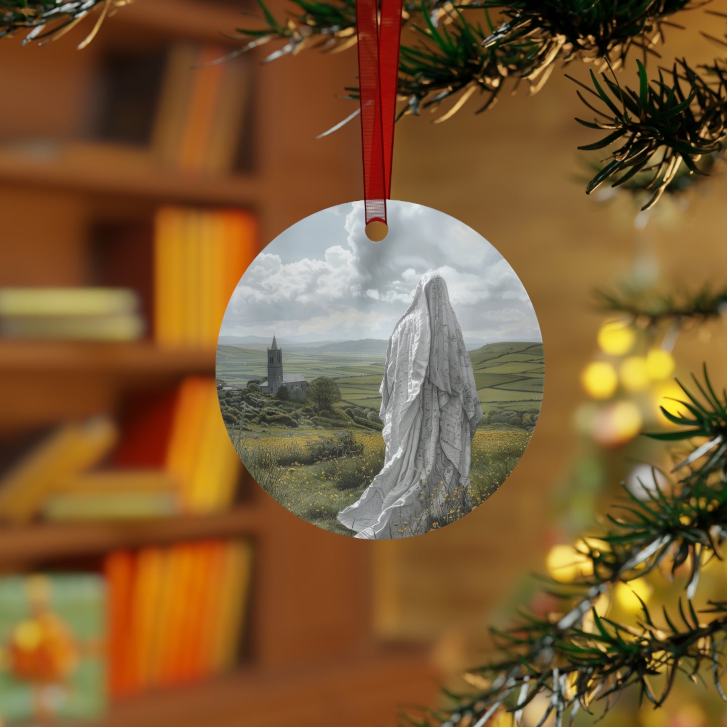 Saint Ælfthryth of Crowland / Saint Alfreda Metal Ornament - Religious Holiday Christmas Ornament and Keepsake - Catholic Keepsake