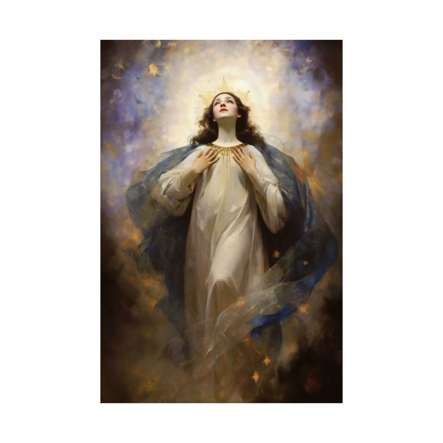 The Assumption of Mary Print - Sanctified Souls Print - Multiple Sizes - Premium Matte Vertical Posters