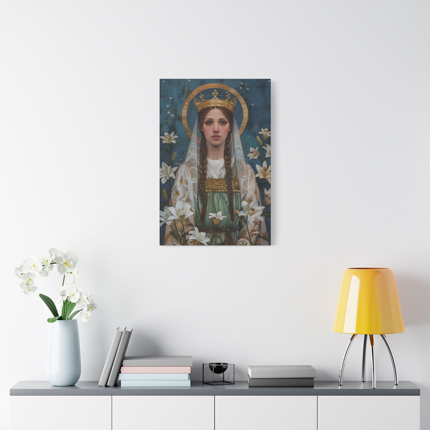 Saint Isabel of France - Museum Wrapped Canvas - Sanctified Souls Print - Religious Art - Catholic Saint