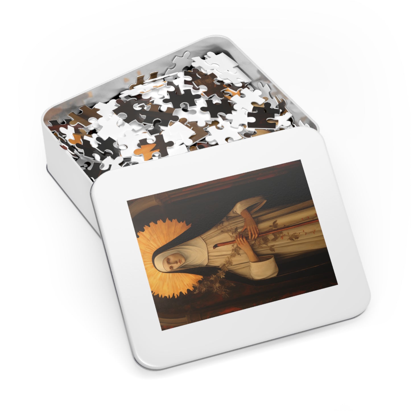 Saint Margaret of Castello - Puzzle and Keepsake Tin - Jigsaw Puzzle (30, 110, 252, 500,1000-Piece) - Religious Puzzle