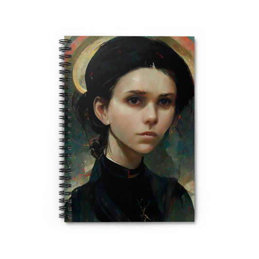 Saint Gemma Galgani Journal - Sanctified Souls Art - Religious Based Notebook - Spiral Notebook - Ruled Line
