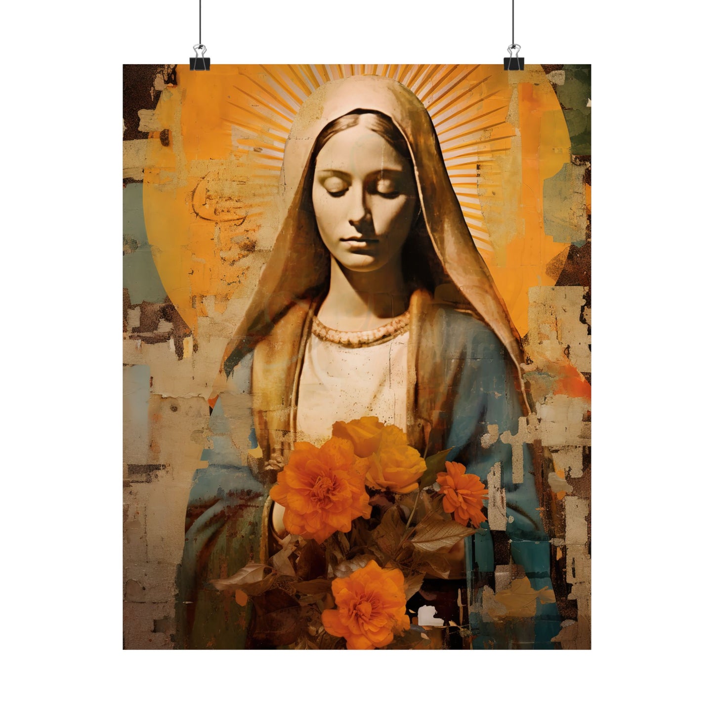 Blessed and Beloved : Mary in Art - Sanctified Souls Print - Multiple Sizes - Premium Matte Vertical Posters - Virgin Mary