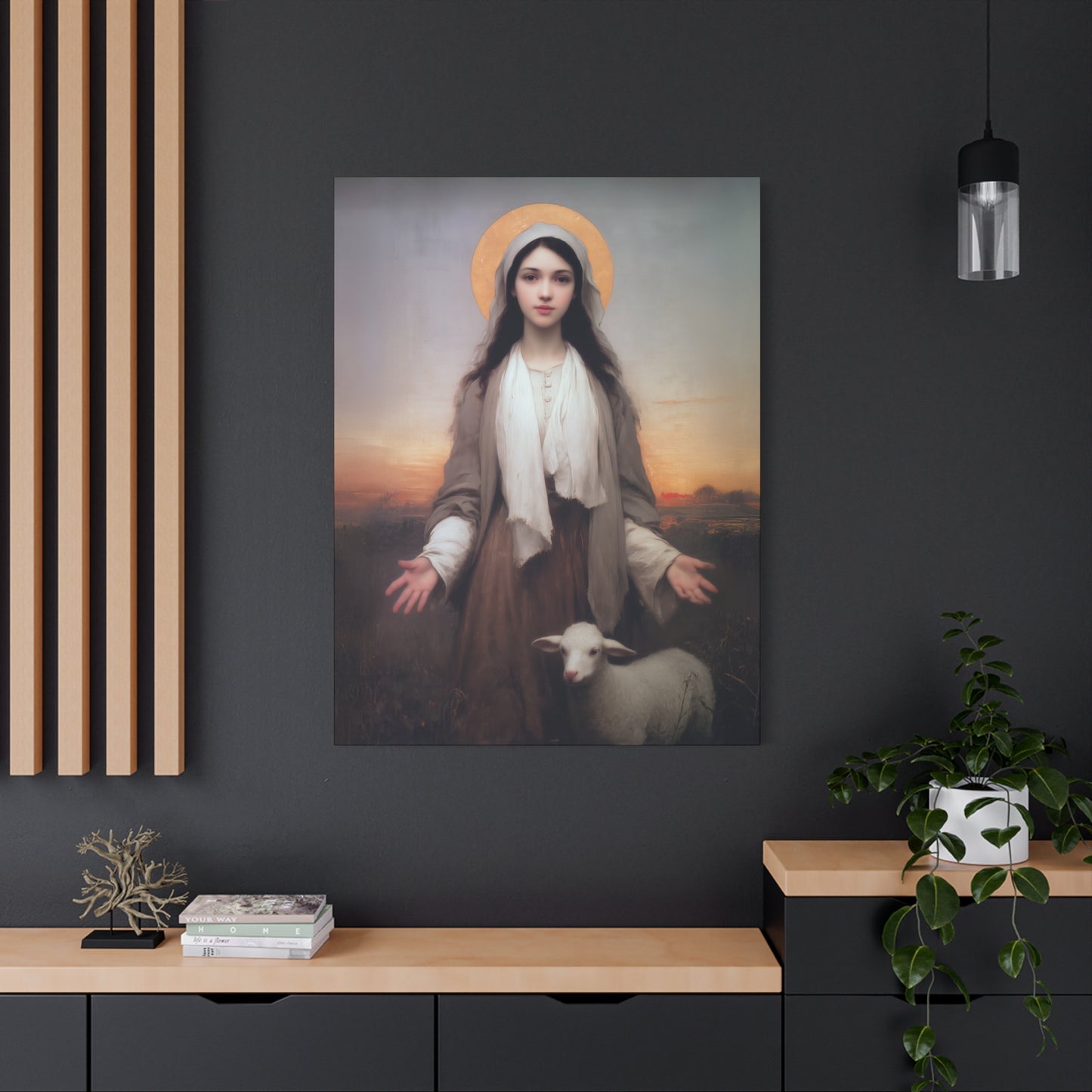 Saint Germaine Cousin - Gallery Wrapped Canvas - Print - Religious Art for your Home - Catholic Art