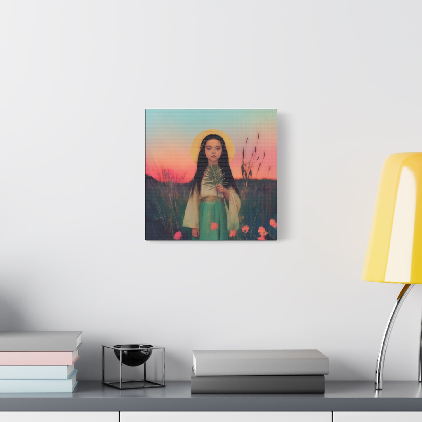 Saint Charity - Multiple Sizes - Catholic Home art - Museum Wrapped Canvas - Sanctified Souls Print - Martyr Saint