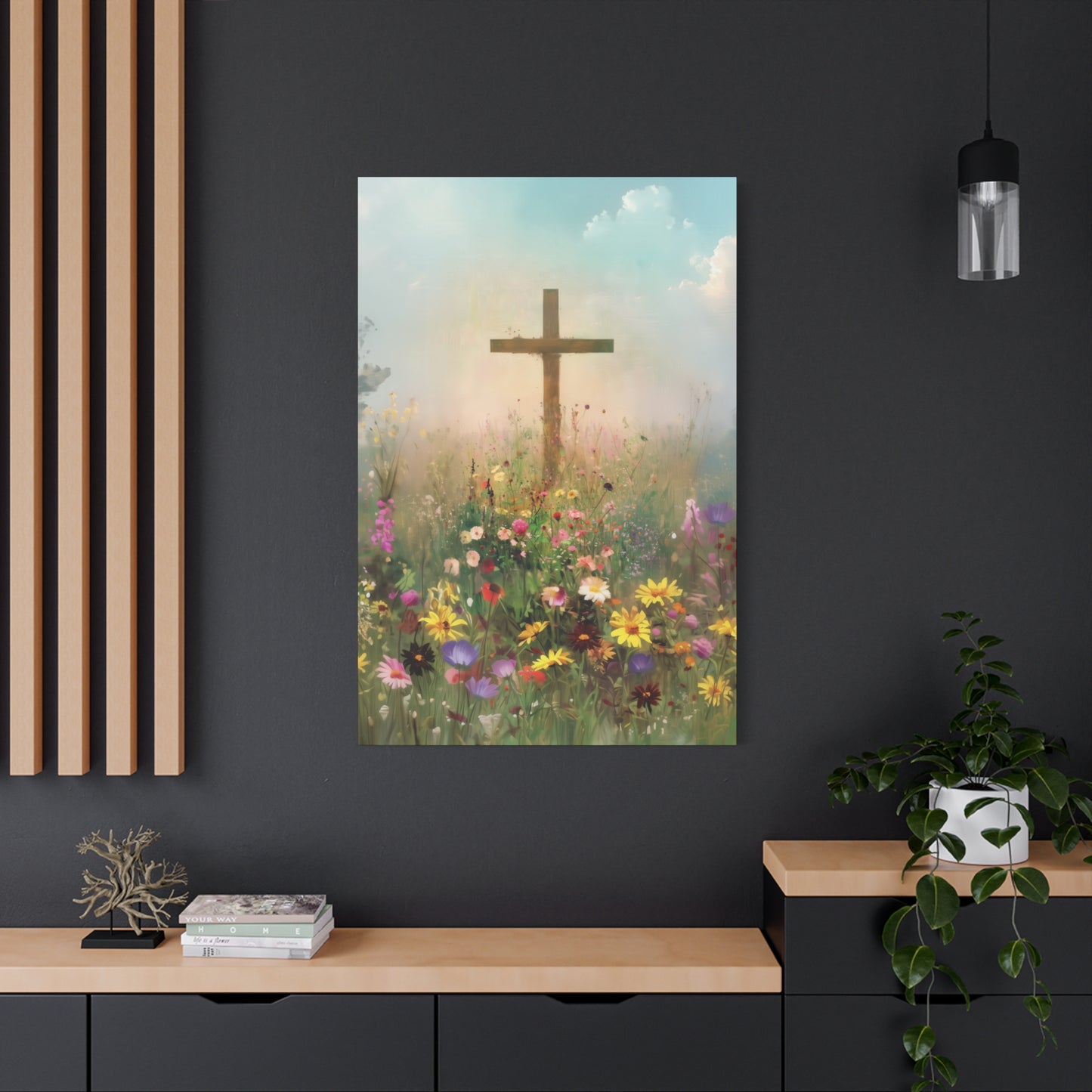The Cross That Called the Earth to Life - Gallery Wrapped Canvas - Print - Religious Art for your Home - Catholic