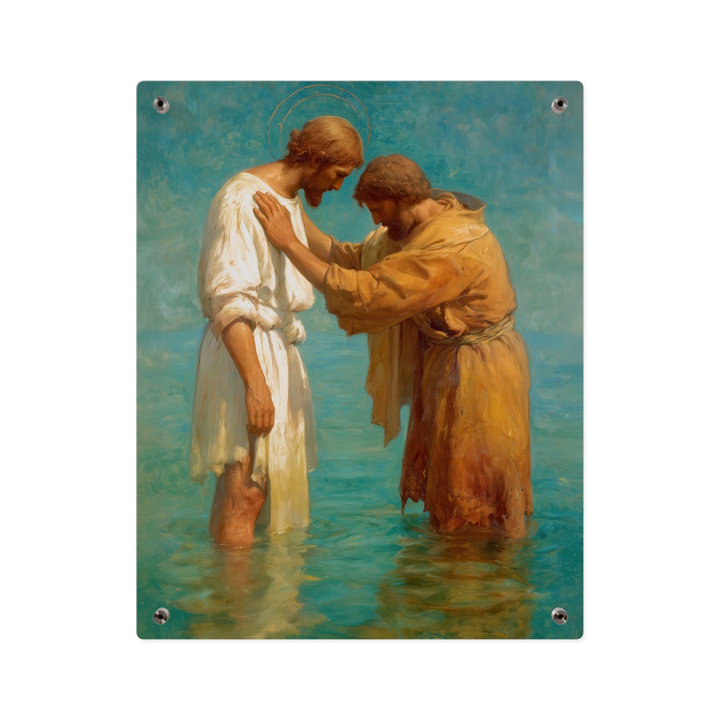 Saint John the Baptist, Servant of the Dawn Acrylic Wall Art Panel - Ready to Hang Acrylic Print - Catholic Saint Art