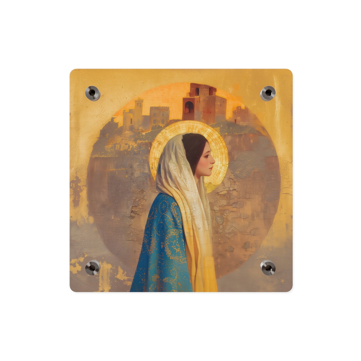 Mary of Nazareth - Mother Mary - Marian Title - Virgin Mary - Wall Art Panel - Ready to Hang Acrylic Print - Saint Art - Catholic Art