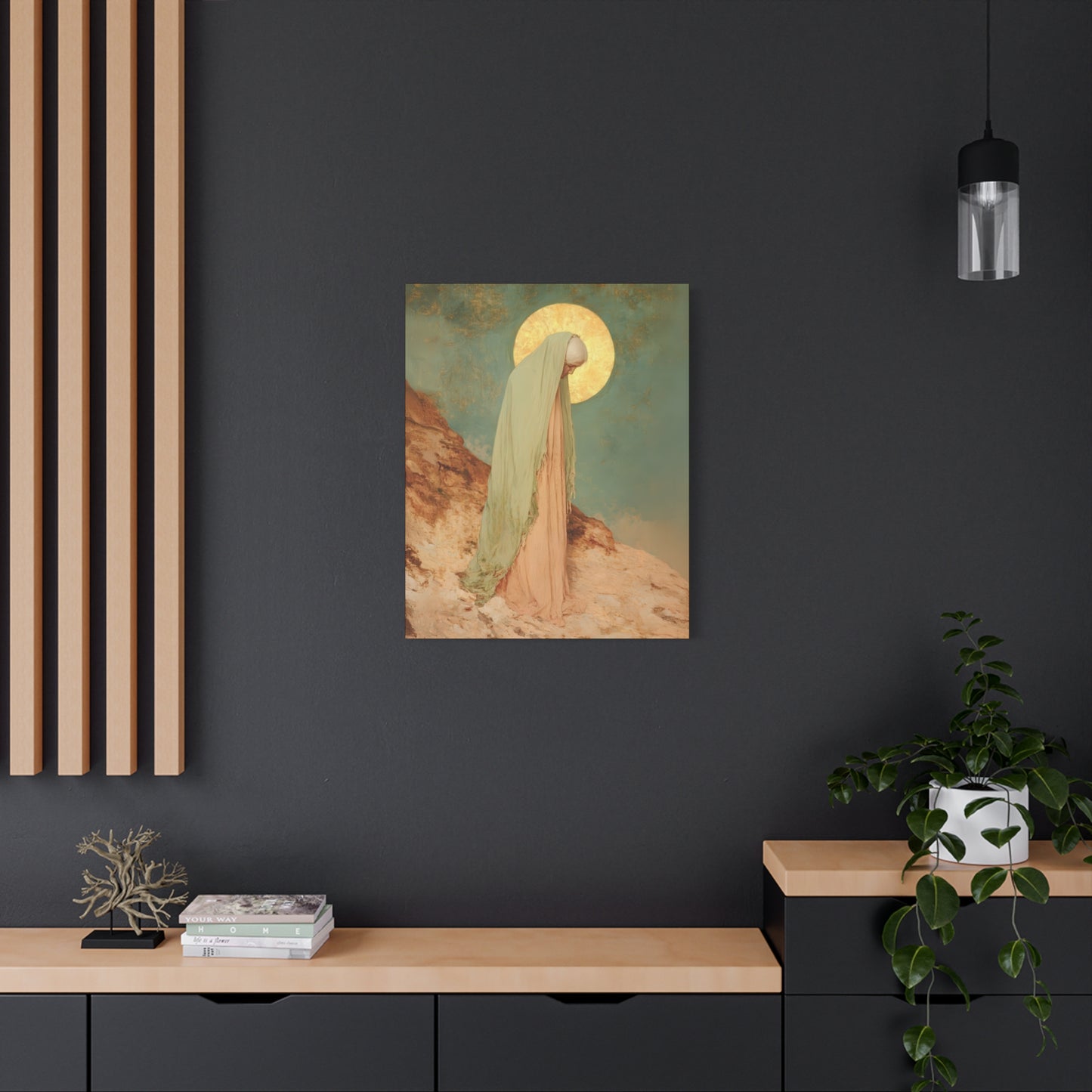 Saint Melania the Elder - Desert Mother - Gallery Wrapped Canvas - Print - Religious Art for your Home - Catholic Art Print