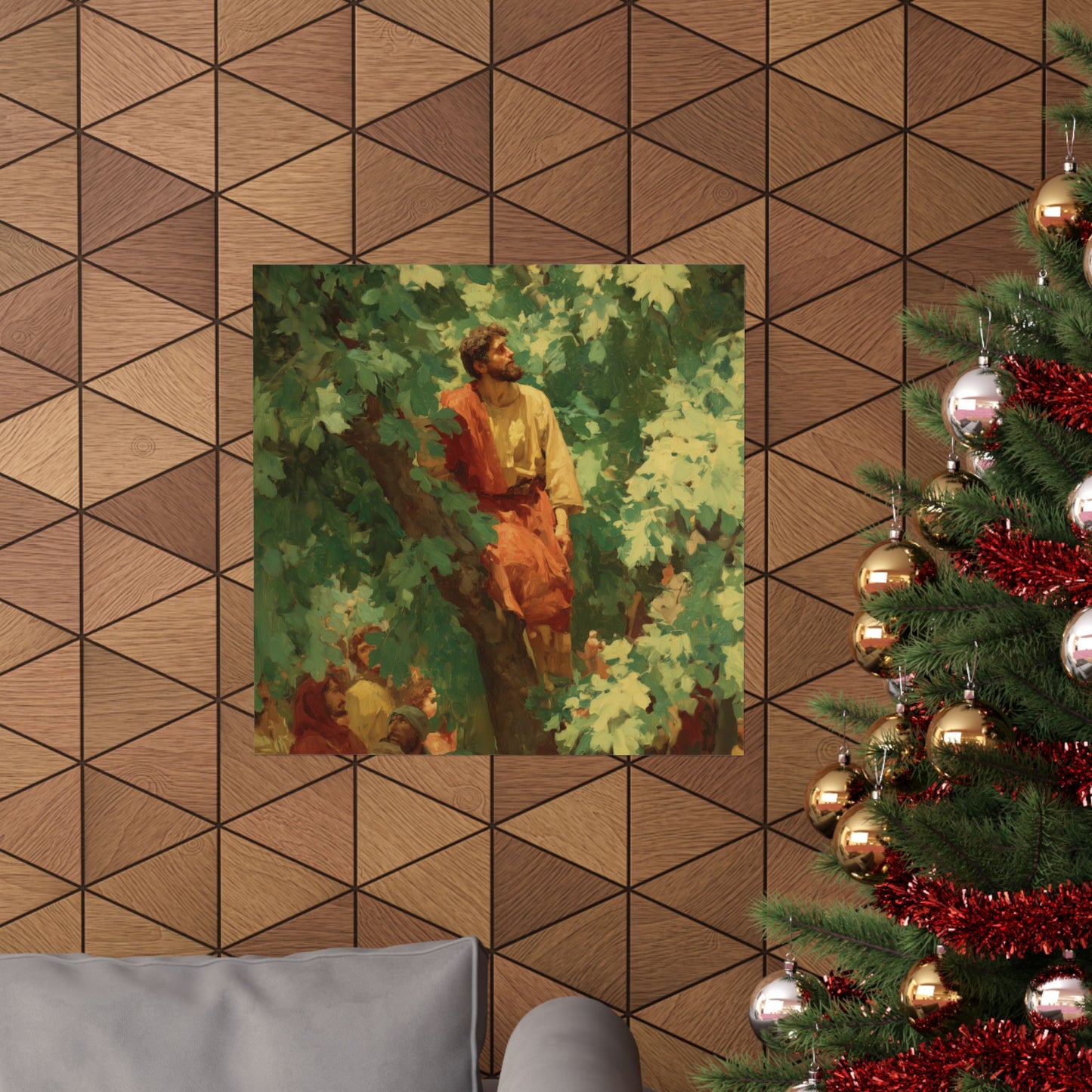 Zacchaeus - Sanctified Souls Print - Multiple Sizes - Premium Matte Vertical Posters